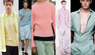 Moda P/E 2015. I colori pastello dominano il guardaroba maschile