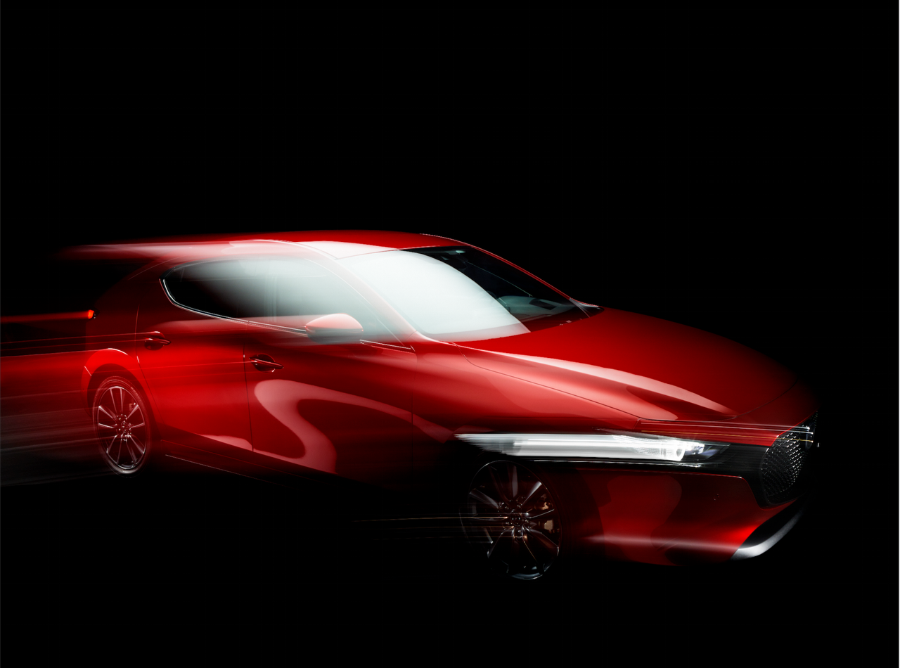 La nuova Mazda 3 fotografata da Rankin. L'auto è stata presentata lo scorso dicembre