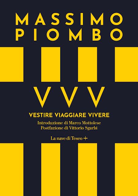 La cover di VVV, raccolta di scritti di Massimo Piombo edita da La Nave di Teseo, in uscita il 9 dicembre.