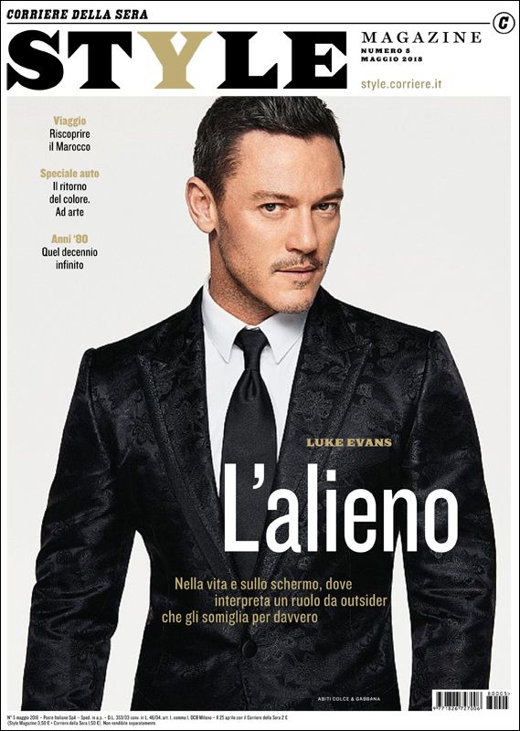 Luke Evans, the alien on the cover of Style: yes, our May issue is all about science fiction!- immagine 2