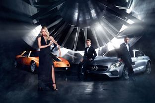 Mercedes: Hamilton, Rosberg e Dree Hemingway per la nuova campagna A/I 2015-16