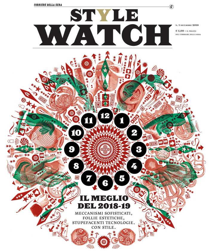 La cover di Style Watch, annuario di orologeria e lifestyle in edicola a partire da martedì 4 dicembre al prezzo di copertina di 5 euro.