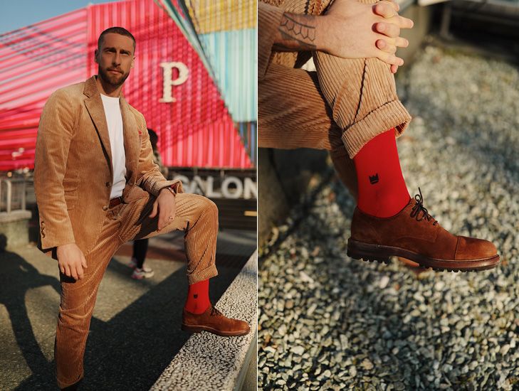 pitti 97 Claudio Marchisio red socks pitti uomo 97 red socks appeal