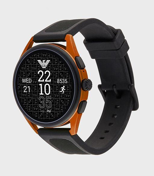 orologi uomo sportivi 2020 armani smartwatch digitali orologi uomo marche nuovi modelli novita orologi armani colore arancio orologi uomo sportivi