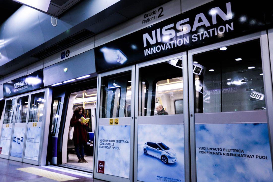 Nissan protagonista nella metropolitana di Milano - immagine 6