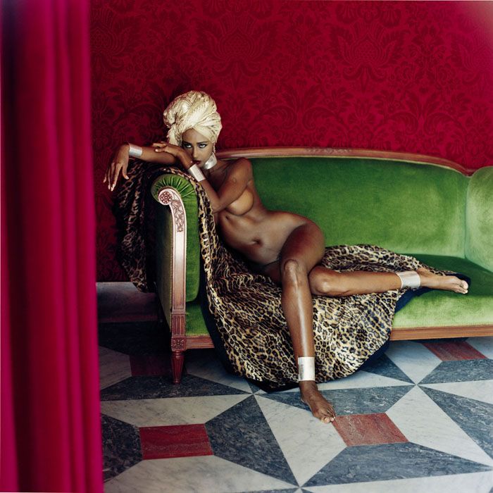 Helmut Newton, Iman, American Vogue