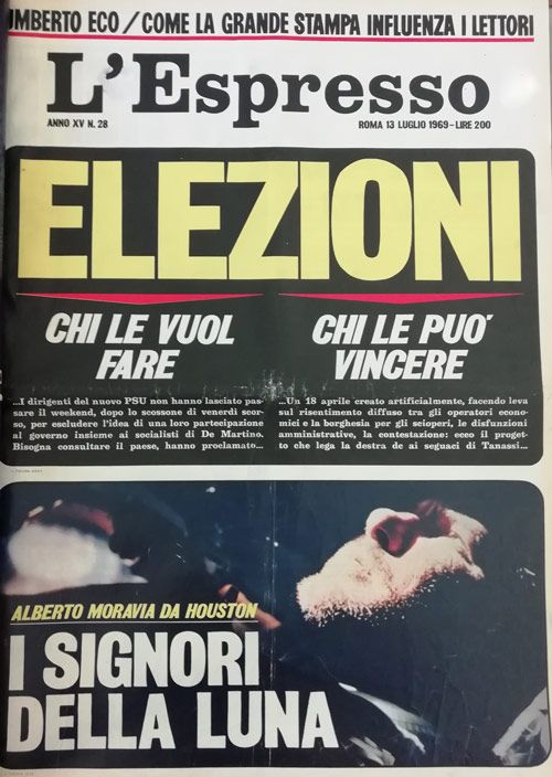 L&#8217;Italia e la Luna: le prime pagine dei giornali del 1969 - immagine 4