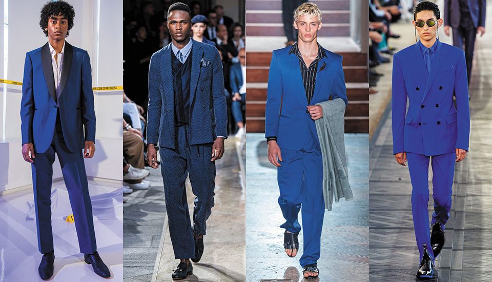 tendenze moda uomo 2020 colori blu tendenze moda uomo primavera estate 2020 moda uomo colori blu