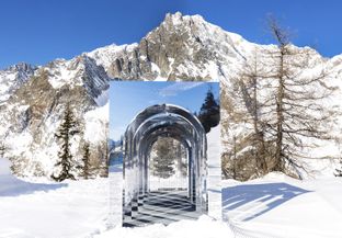 Un’opera d’arte ai piedi del Monte Bianco