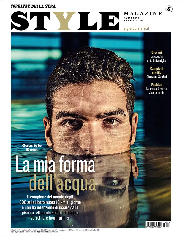 Swimming champion Gabriele Detti on the cover of Style- immagine 2
