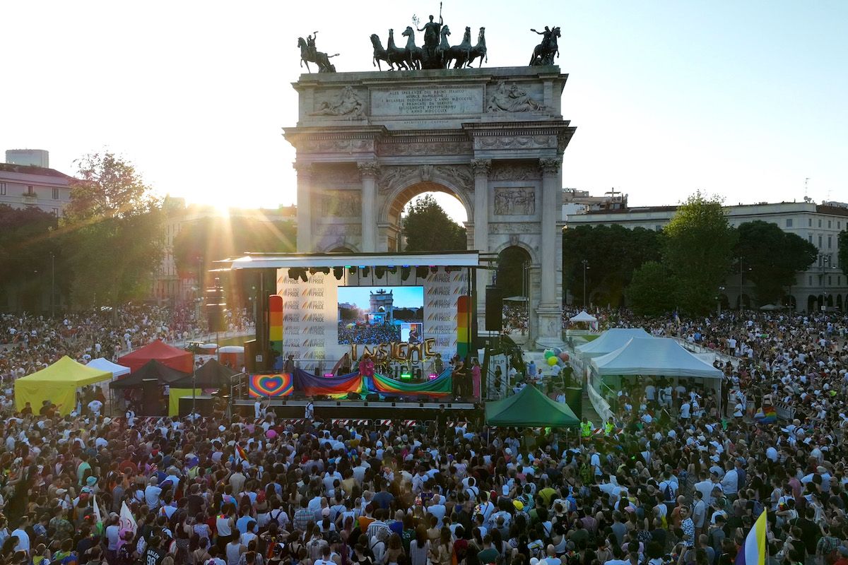 Uno scatto del Milano Pride 2023. Credit: Milano Pride