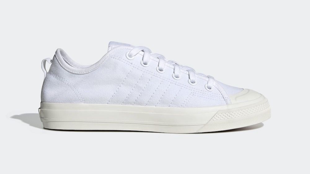 Adidas bianche tela discount