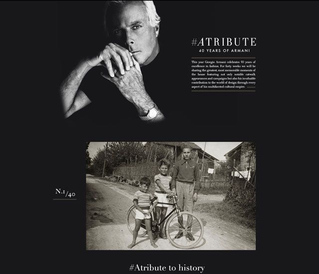 Giorgio Armani: #Atribute per celebrare i primi 40 anni- immagine 2