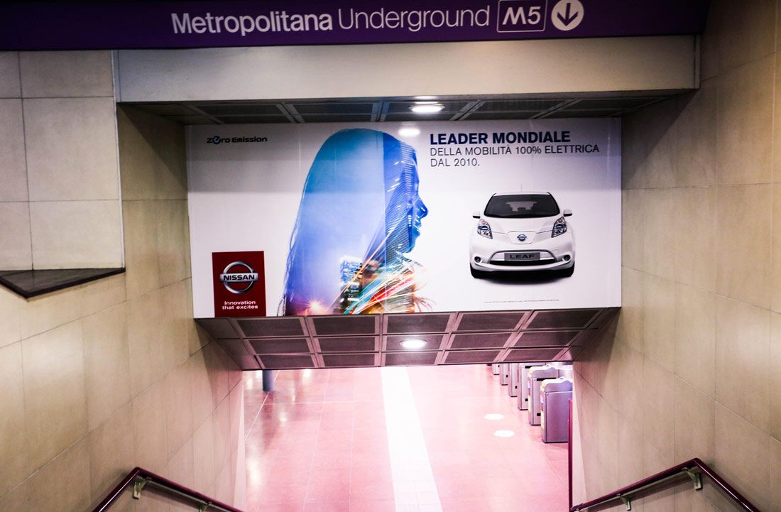 Nissan protagonista nella metropolitana di Milano - immagine 5