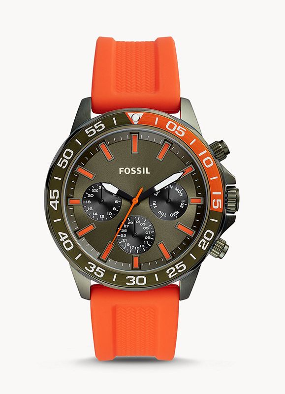 orologi uomo sportivi 2020 fossil orologi uomo marche nuovi modelli novita orologi fossil colore arancio orologi uomo sportivi