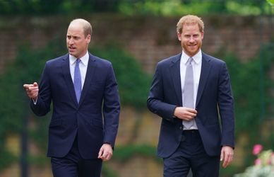 Harry e William: sfida a colpi di cravatte all’inaugurazione della statua di Diana