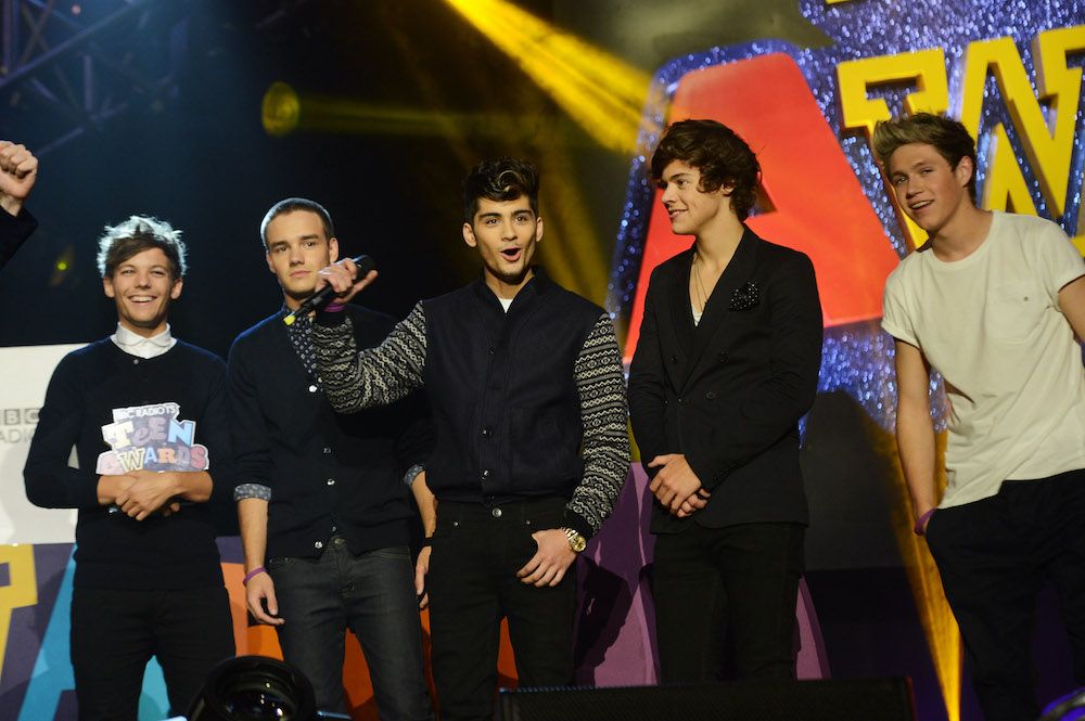 I One Direction alla Wembley Arena, il 7 ottobre 2012, in occasione dei BBC Radio 1 Teen Awards. Credit: Dave J Hogan/Getty Images