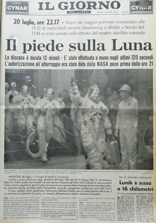 L&#8217;Italia e la Luna: le prime pagine dei giornali del 1969 - immagine 10