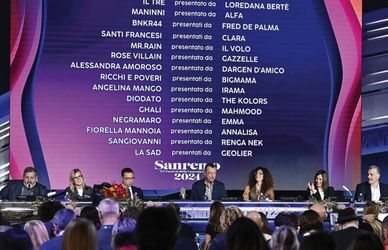 Sanremo 2024, terza serata: Amadeus annuncia l’ordine dei Big e i presentatori. Apre Il Tre