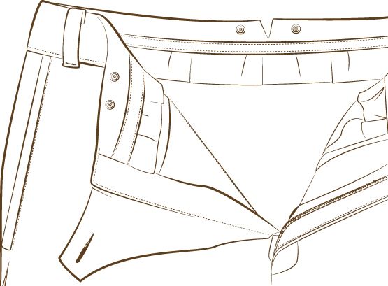 I dettagli dei pantaloni classici - immagine 2