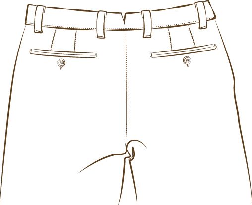 I dettagli dei pantaloni classici - immagine 4