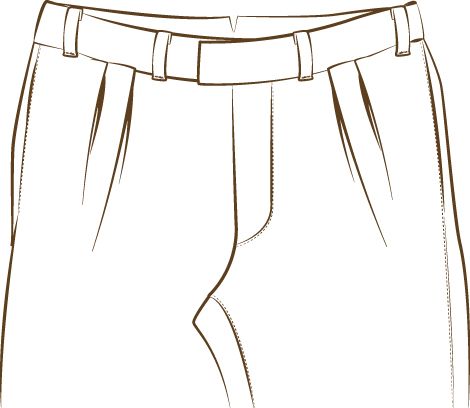 I dettagli dei pantaloni con le pince - immagine 3