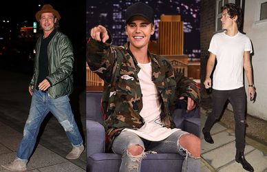 Jeans Strappati uomo 2020: da Brad Pitt a Justin Bieber, come indossarli