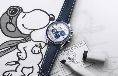 Omega torna nello spazio con l’orologio di Snoopy