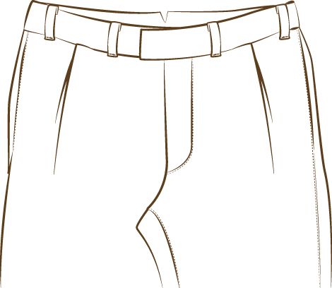 I dettagli dei pantaloni con le pince - immagine 4
