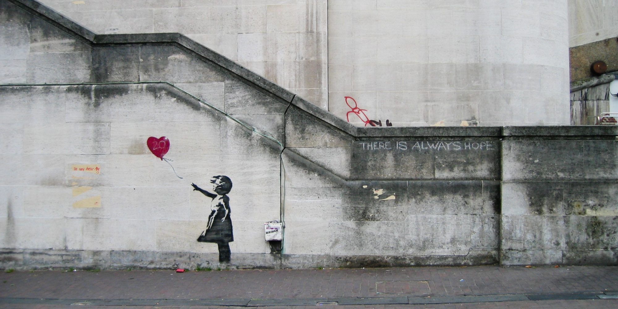 Banksy murale baloon bristol nuovo