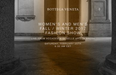 Bottega Veneta autunno/inverno 2017-18, la sfilata in streaming