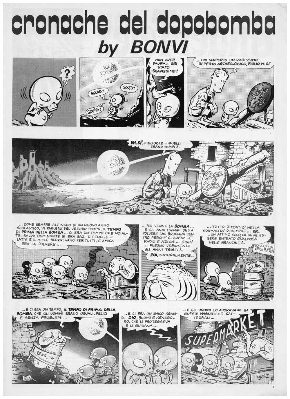 fumetti famosi cronache del dopobomba bonvi