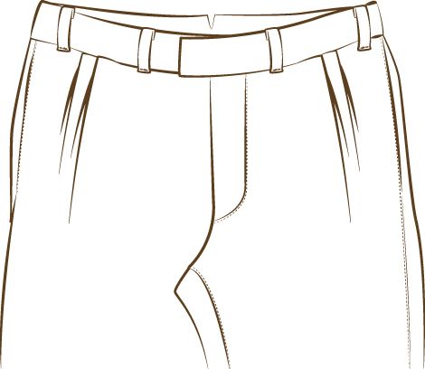 I dettagli dei pantaloni con le pince - immagine 2