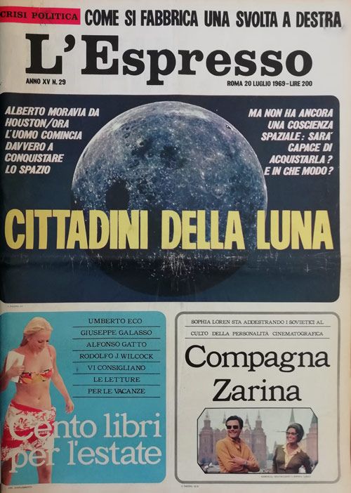 L&#8217;Italia e la Luna: le prime pagine dei giornali del 1969 - immagine 3
