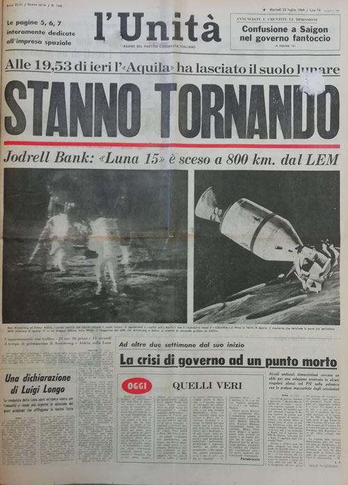 L&#8217;Italia e la Luna: le prime pagine dei giornali del 1969 - immagine 8
