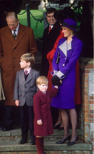 Lady Diana Harry e William