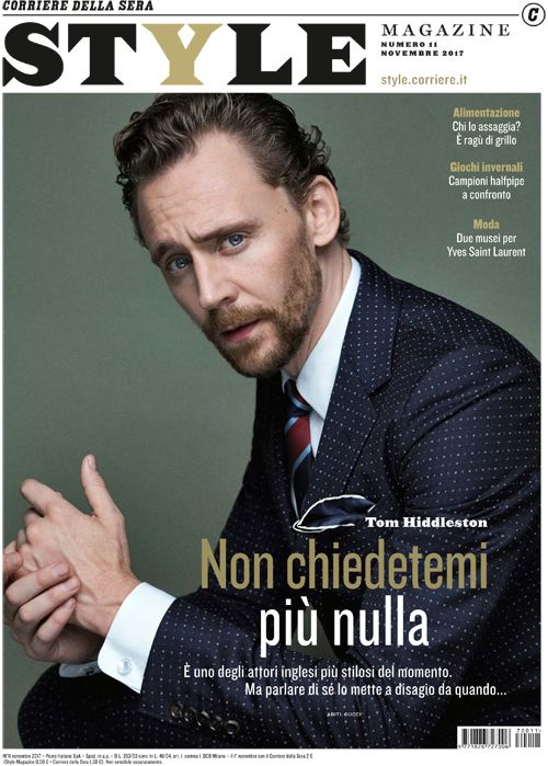 Arriva Style di novembre con Tom Hiddleston, possibile nuovo 007, in copertina- immagine 2