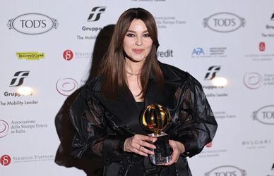 Monica Bellucci, Globo d’Oro alla carriera: «Sognavo Anna Karenina, ma ormai sono fuori età temo…»