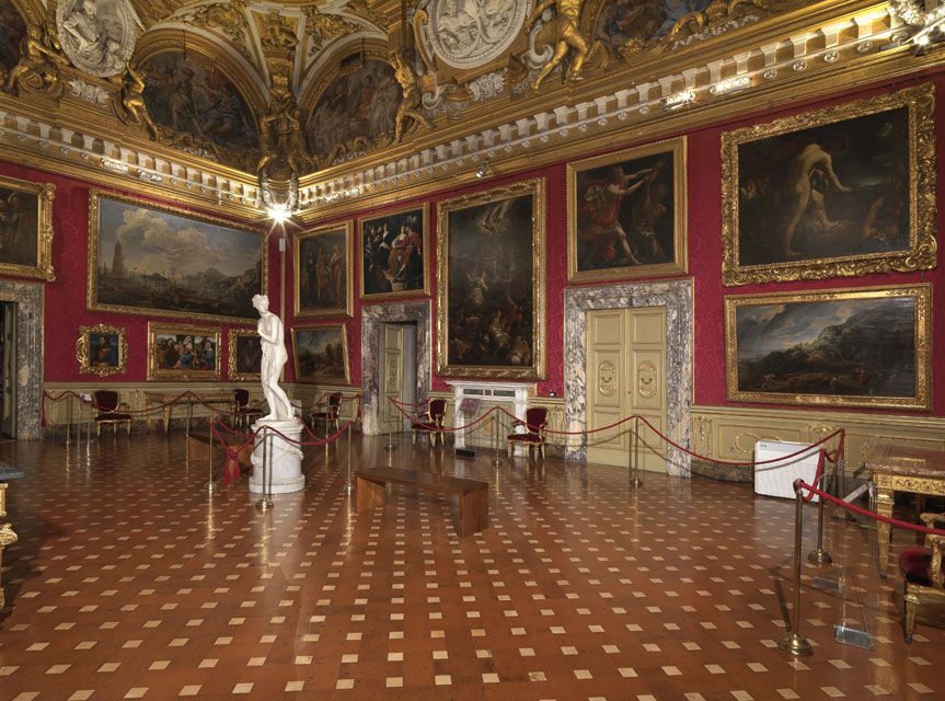 La sala Venere della galleria Palatina di Palazzo Pitti, Firenze. Ph courtesy of Gallerie degli Uffizi