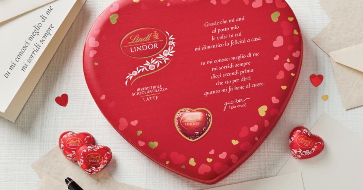 Regalo per San Valentino al cioccolato per lui o per lei - Lindt