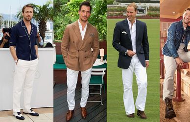 Pantaloni uomo bianchi eleganti: è il loro momento, quali scegliere e come indossarli