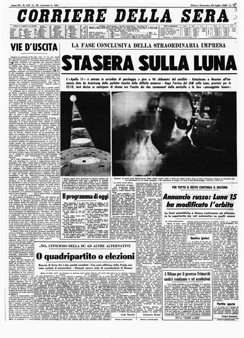 L&#8217;Italia e la Luna: le prime pagine dei giornali del 1969 - immagine 7