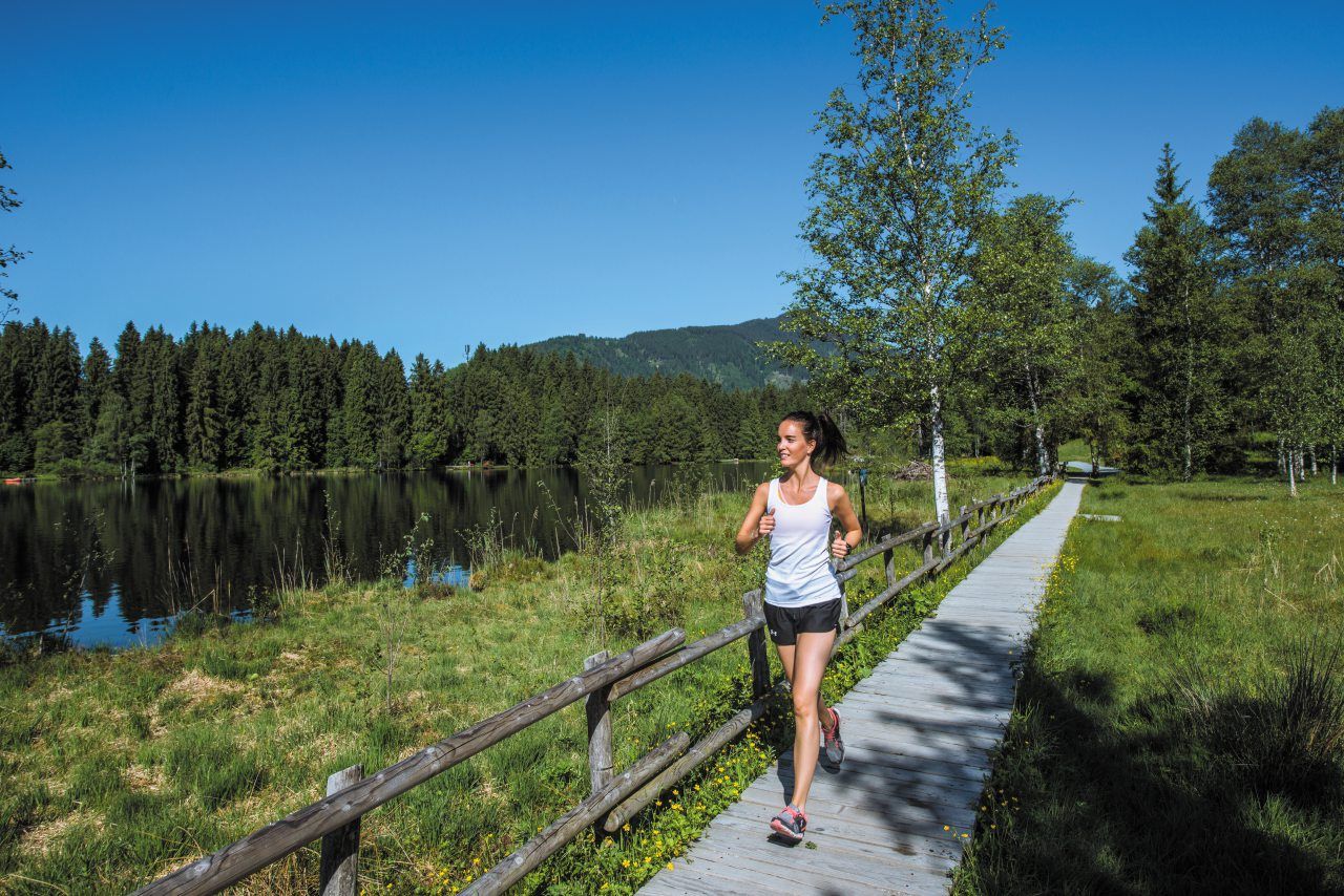 A Kitzbuhel c'è una rete di 23 sentieri battuti, dedicati alla corsa e al nordic walking. In totale, 170 chilometri di percorsi