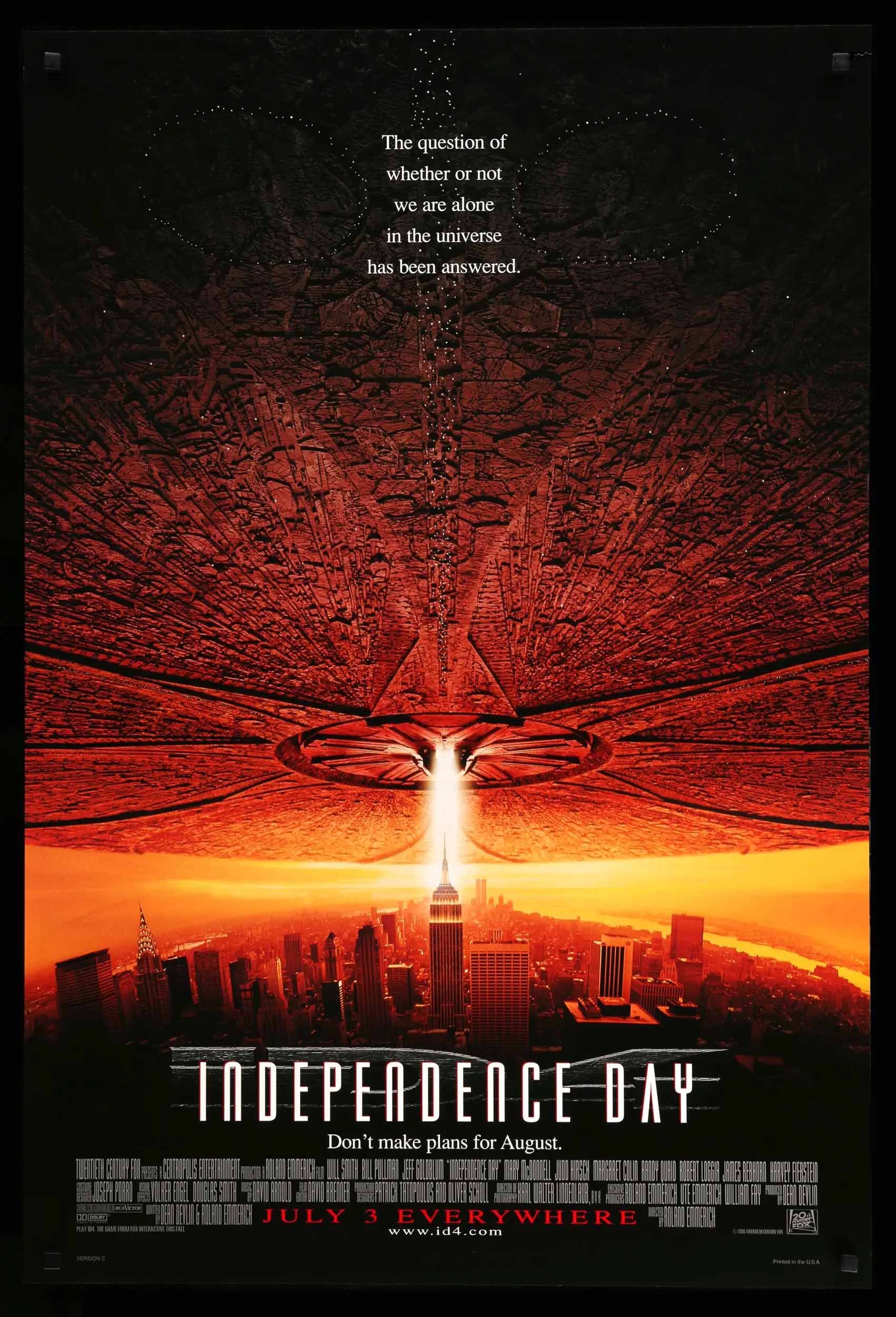 independence day (1996) poster