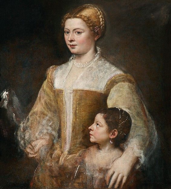 Tiziano, Ritratto di donna con bambino