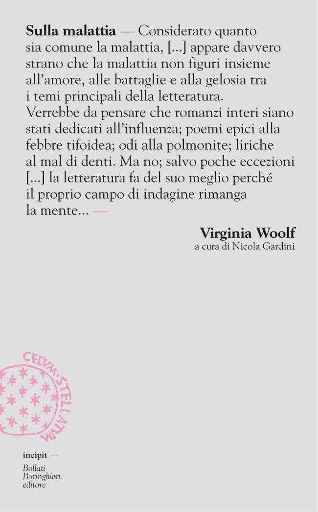 SULLA MALATTIA, Virgina Woolf
