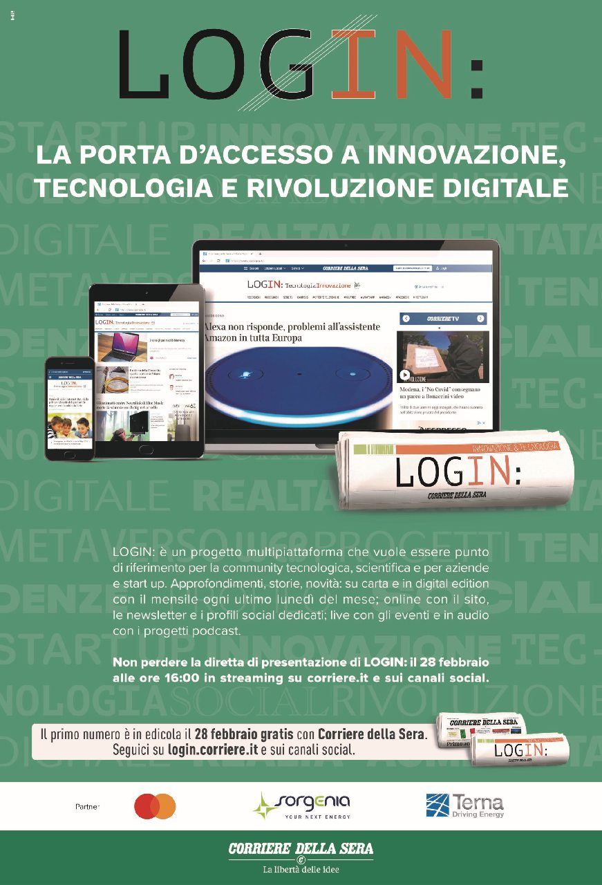 Corriere della Sera presenta Login: il nuovo portale sulla modernizzazione tecnologica- immagine 2