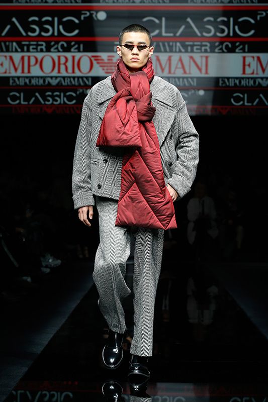 EMPORIO ARMANI uomo sfilata armani uomo autunno inverno 2020 2021 Dolce Gabbana Men Fashion Show FW 2020 2021